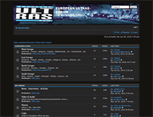 Tablet Screenshot of europeanultras.com